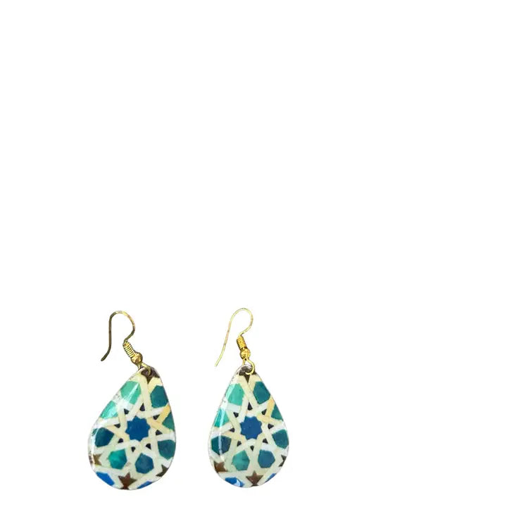 Small Dew Drop Brass Earrings - Assorted