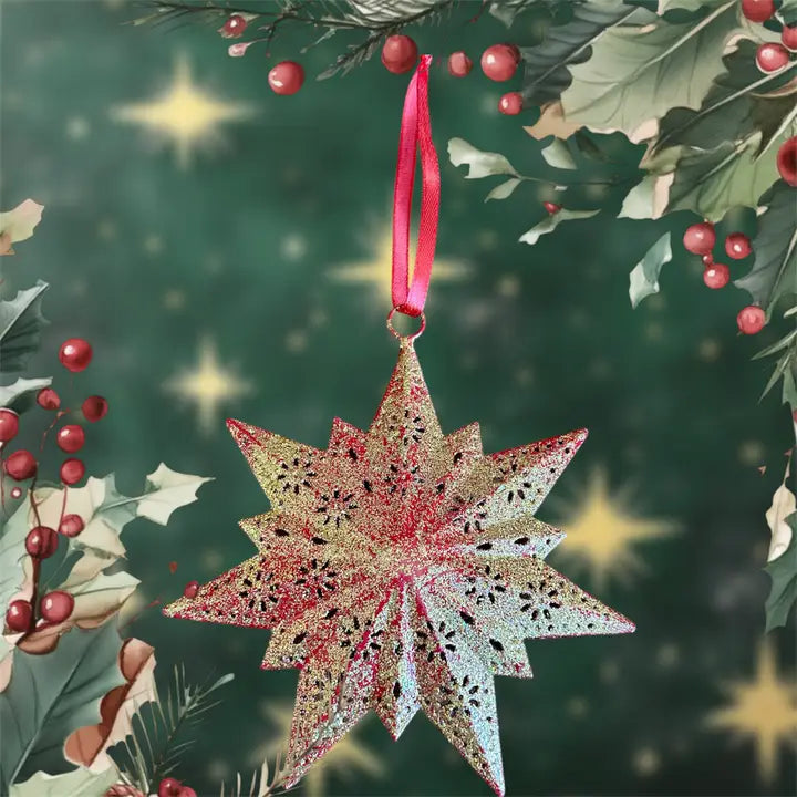 Glittering Star Ornament