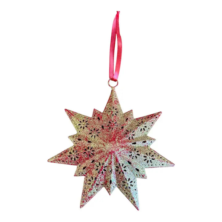 Glittering Star Ornament
