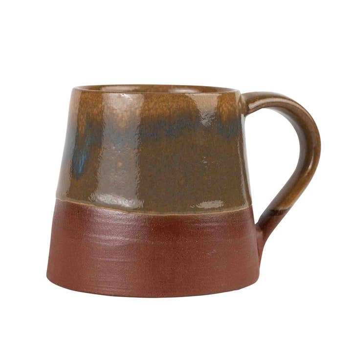 Blue/Brown Ombre Mug Ceramic 12oz (4" D)