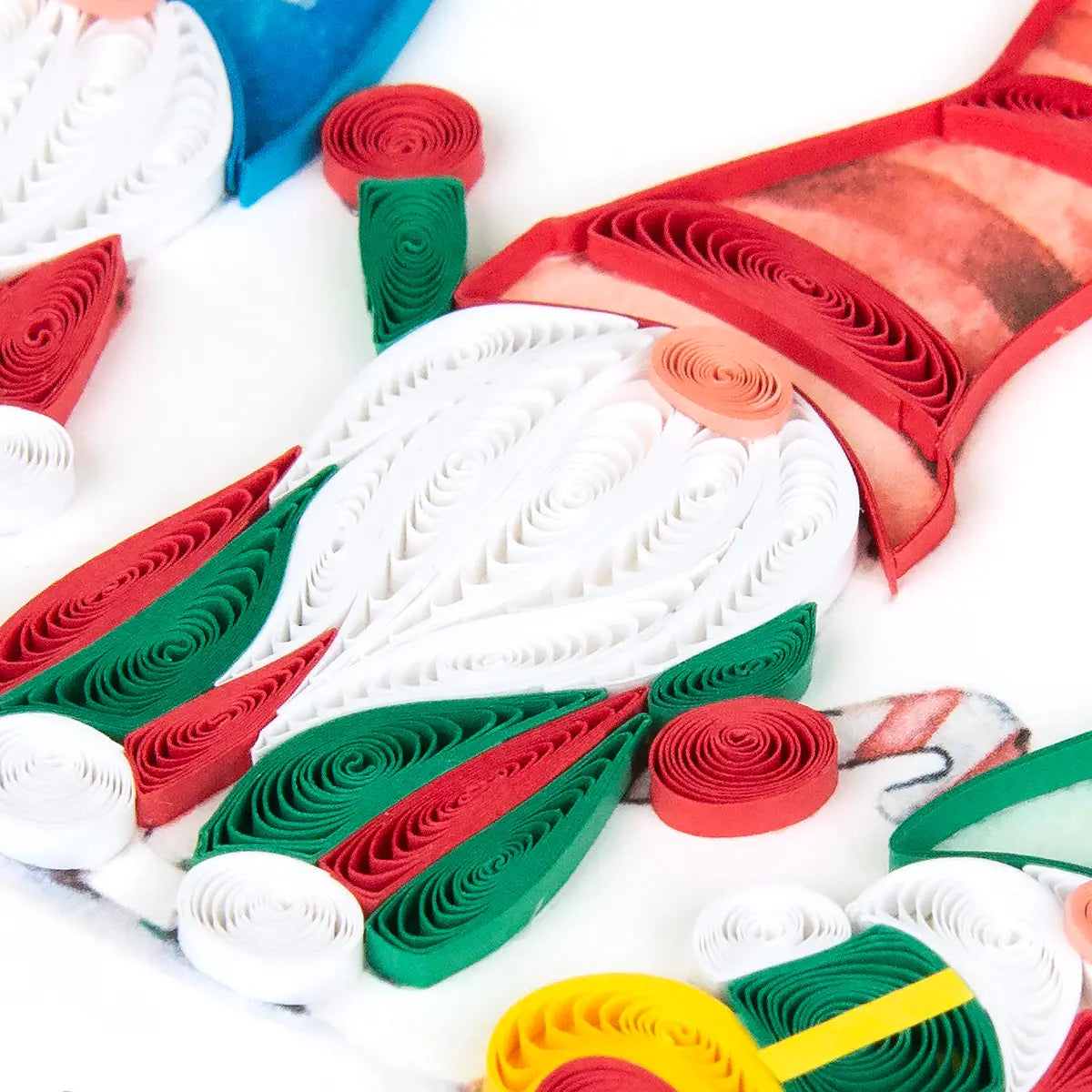 Holiday Gnomes Quilled Card