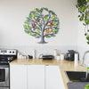 Apple Tree/Birds Painted Cutmetal Wall Hanging (22&quot; D)
