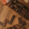 3-in-1 Shesham Wood Game Set