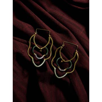 Gold/Thread Casablanca Earrings
