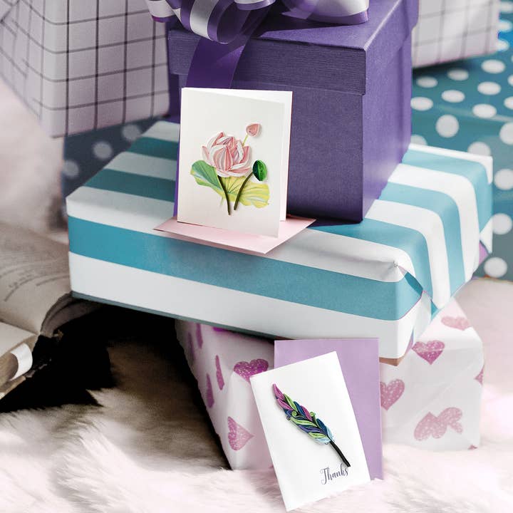 Quilled Thanks Gift Enclosure