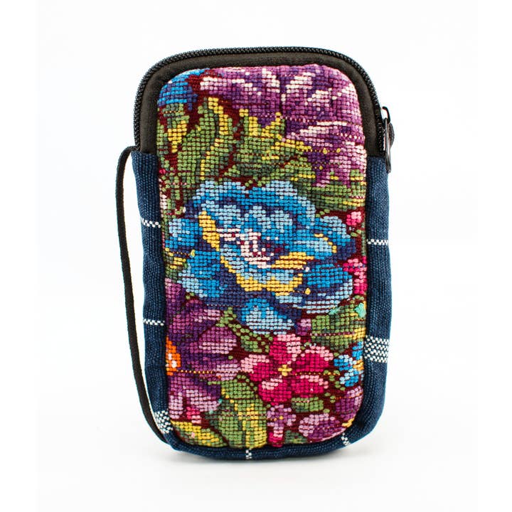 Embroidered Design Phone Bag (6.5&quot; H) - Assorted