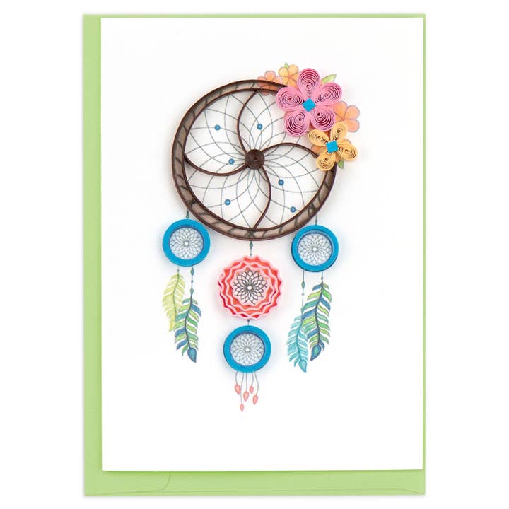 Quilled Dreamcatcher Gift Enclosure Mini Card