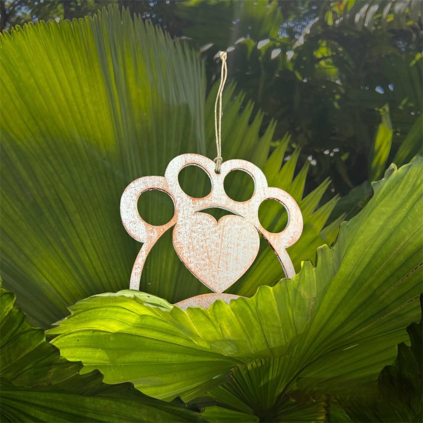 Wooden Cat Paw Ornament