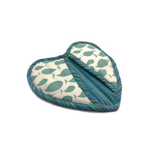Heart-Shaped Cotton Potholder - Assorted