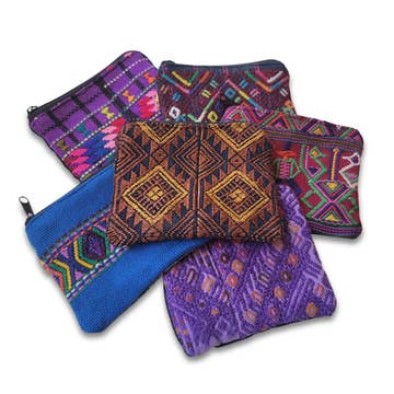 Nahuala Huipil Recycled Coin Purse - Assorted