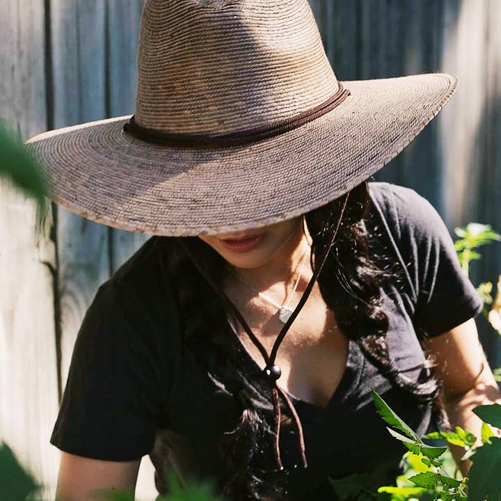 Gardener 4" Brim Palm Hat, Large/XL