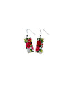 Red Flower Earrings