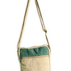 Green Hemp Stonewashed Cotton Crossbody Bag