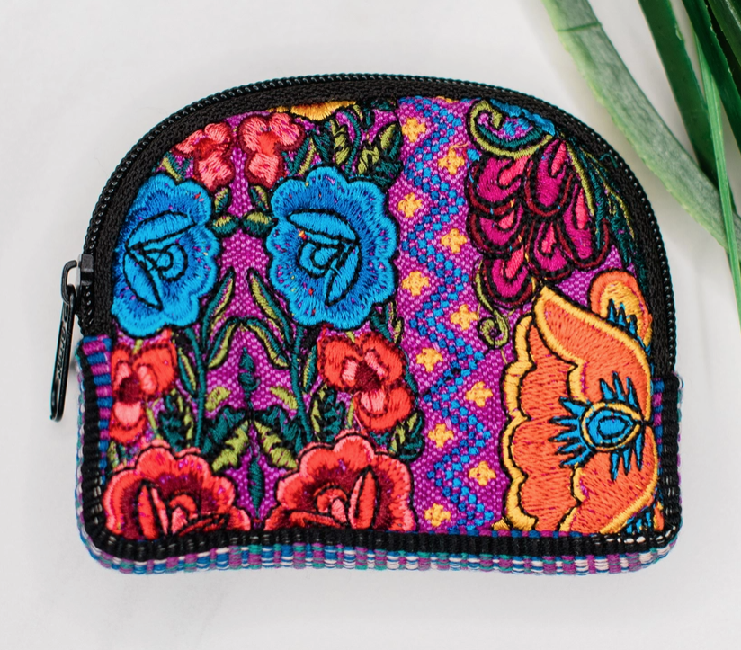 Mini Coin Purse Upcycled Huipil Bag - Assorted