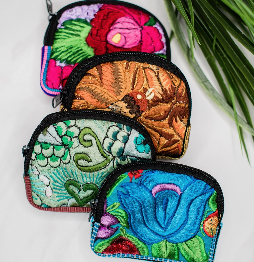 Mini Coin Purse Upcycled Huipil Bag - Assorted
