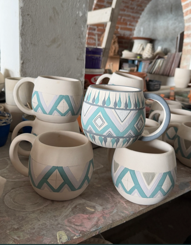 Muy Grande Painted Ceramic Mug