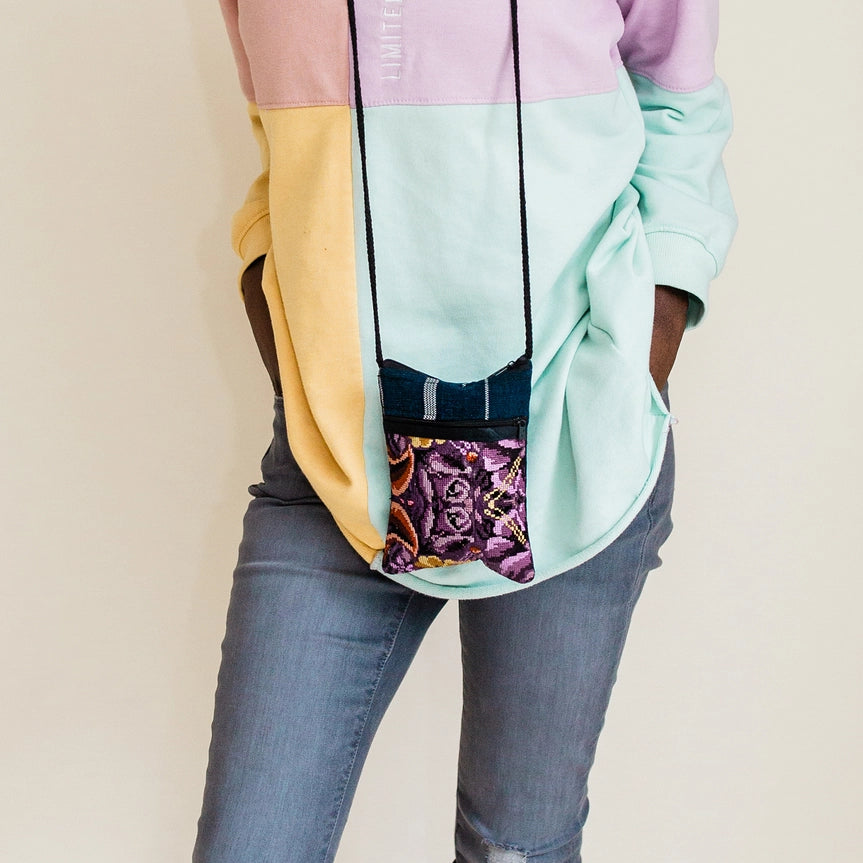 Mini Passport Upcycled Huipil Bag - Assorted