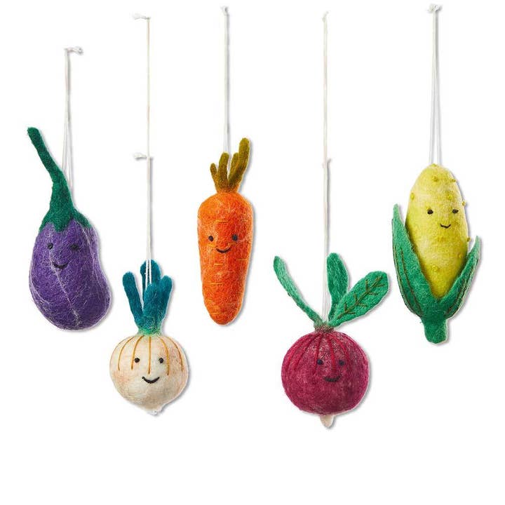 Felt Veggie Ornament - Assorted