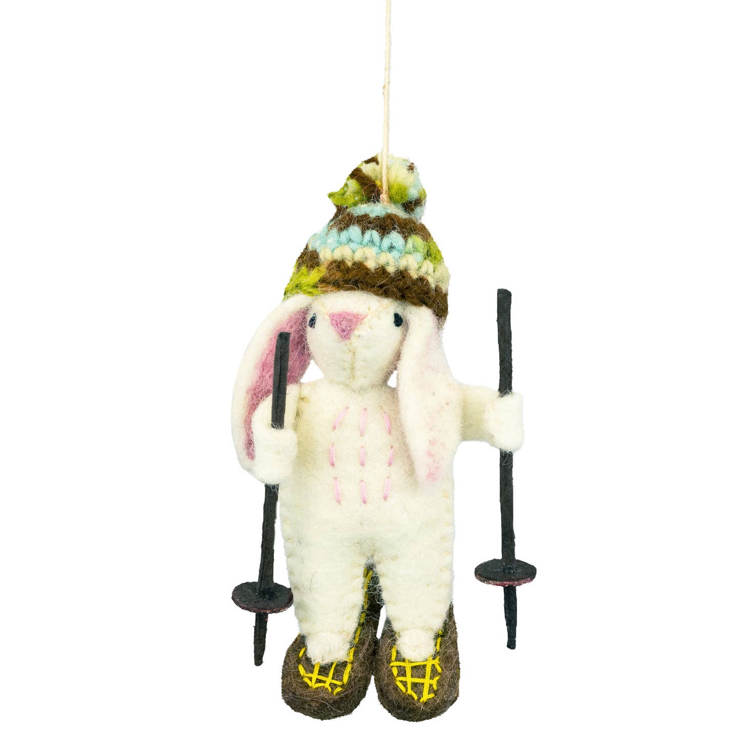 Bunny Camper Felt Ornament