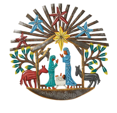 Cutmetal Star of Wonder Nativity Wallhanging