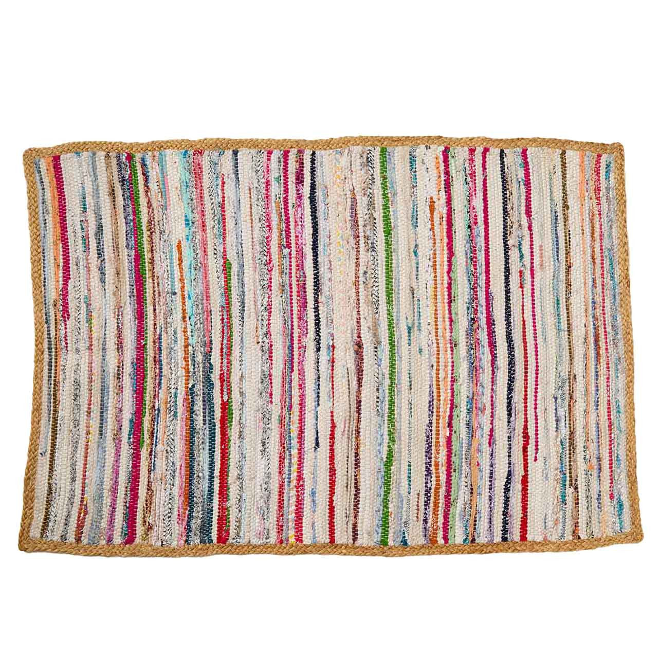 Upcycled Sari Rug (31"x47")