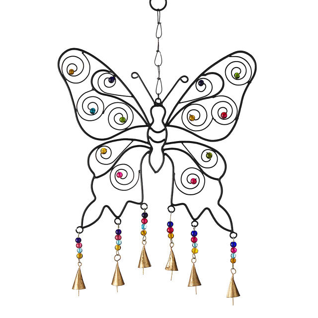 Butterfly Beaded Wind Chime