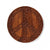 Peace Sign Shesham Wood Trivet (7.5" D)