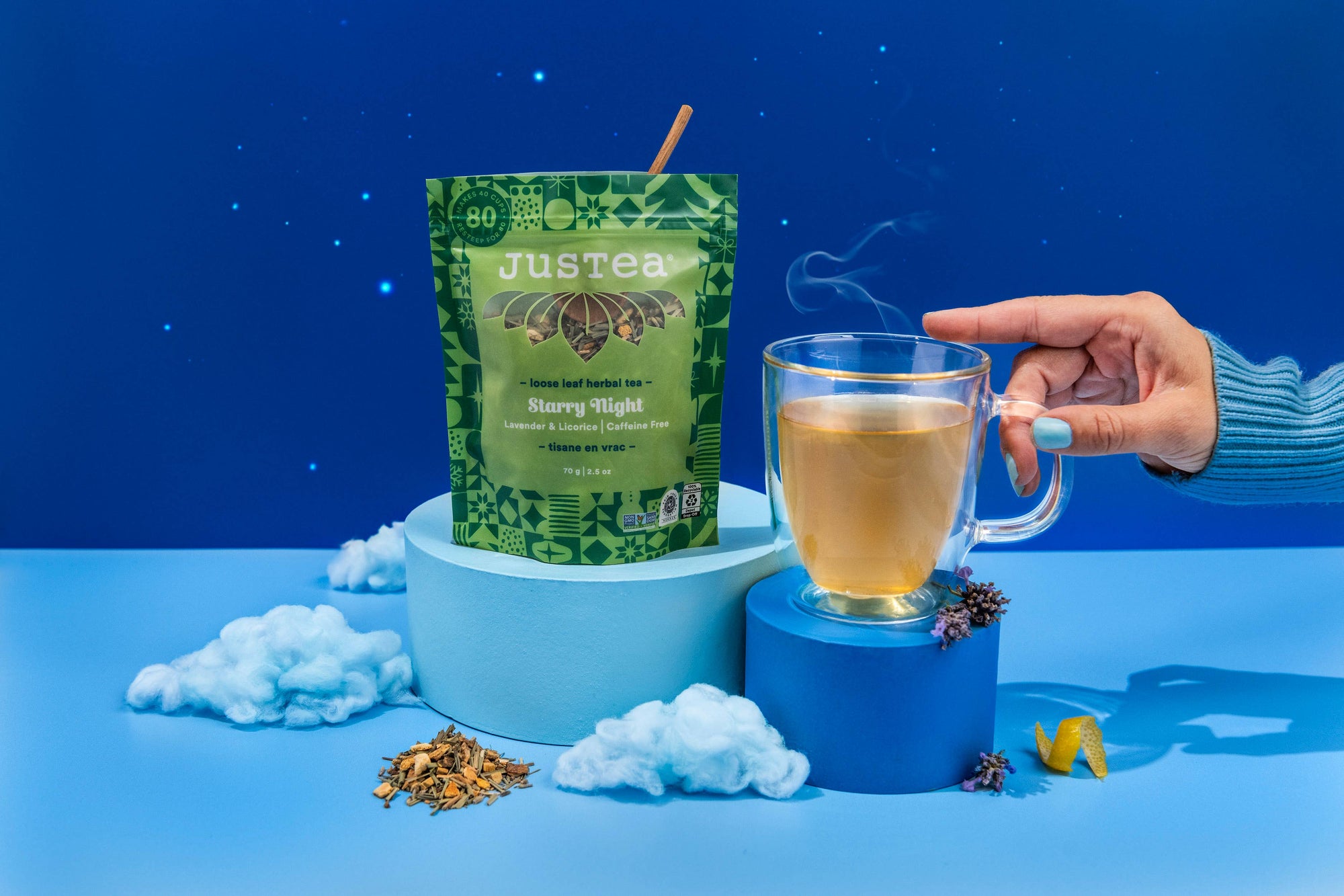 Starry Night Stand-up Pouch - Organic, Fair Trade, Herbal Tea