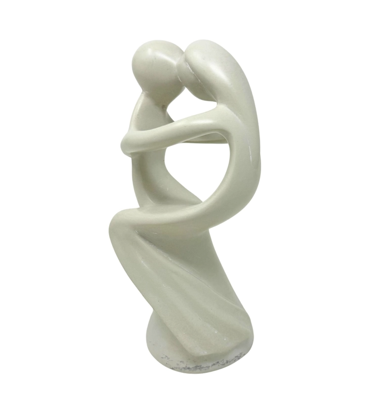 Kissing Couple Kisii Stone Sculpture