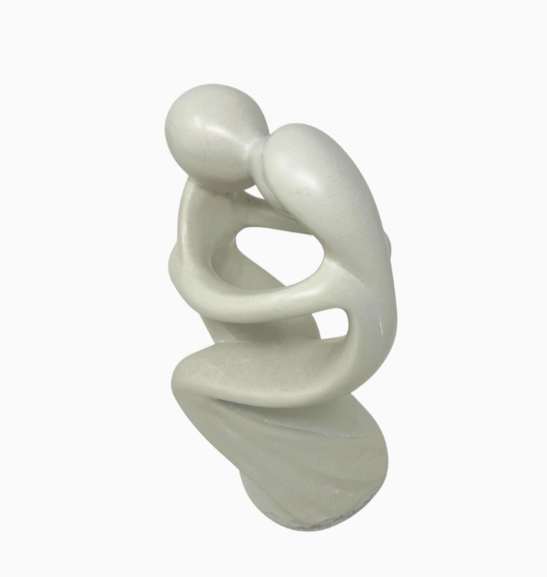 Kissing Couple Kisii Stone Sculpture