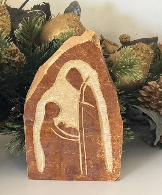 Rustic Kisii Stone Nativity - Handmade &amp; Fair Trade