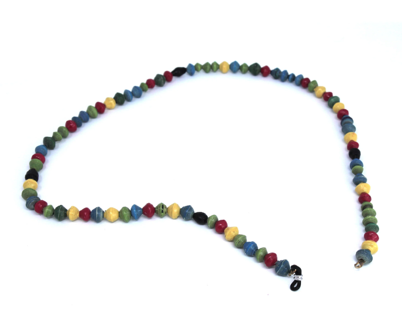 Recycled Paper Bead Eyeglass Chain