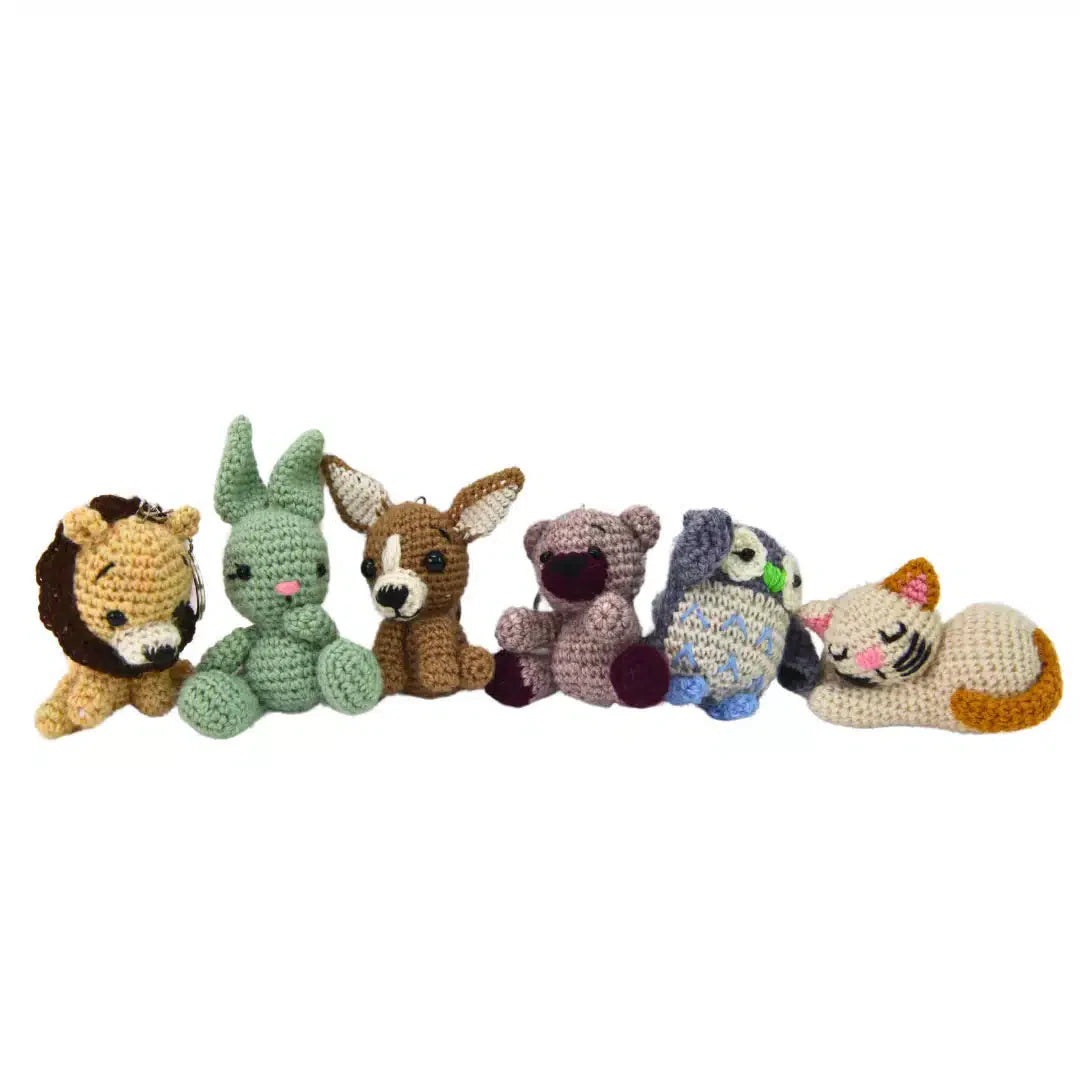 Cutie Crochet Animal Keychain - Assorted