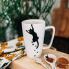 White 16oz Cat Prints Ceramic Mug (6&quot; H)