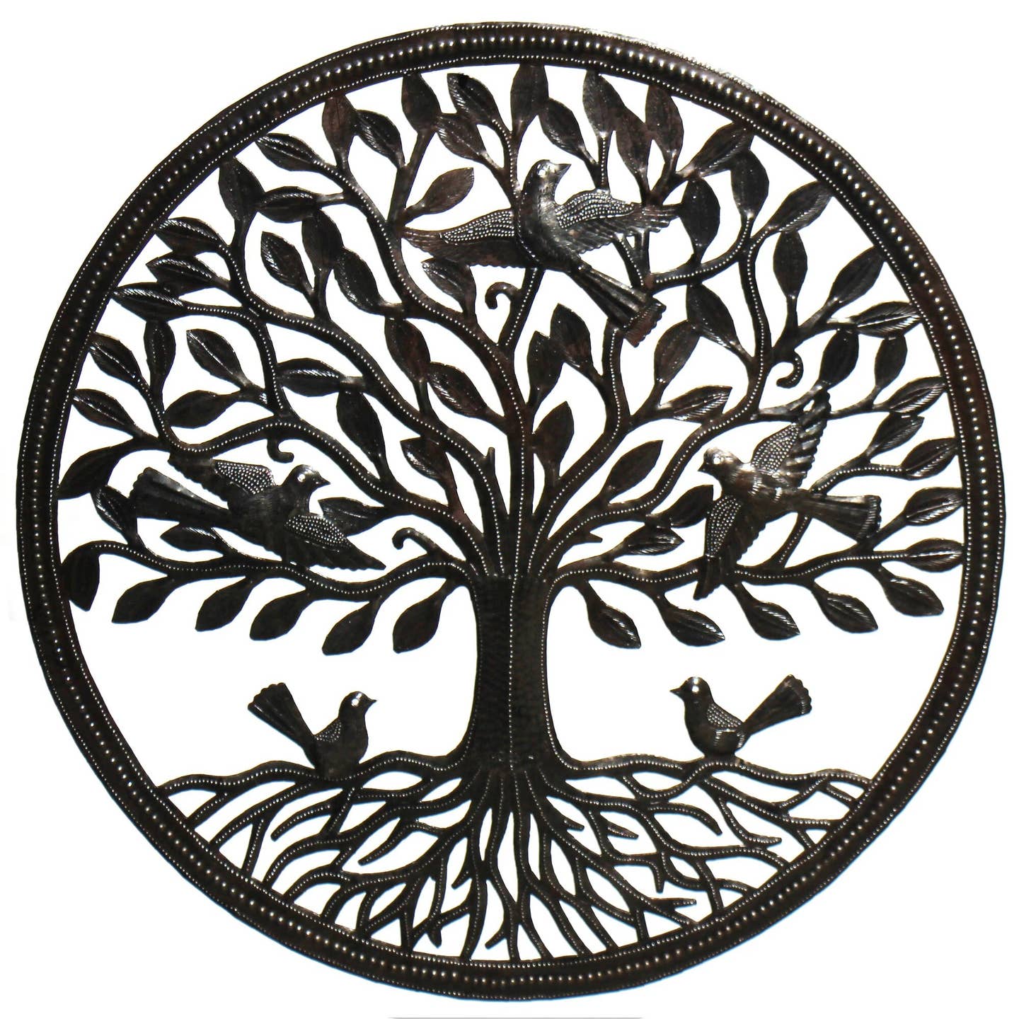 Cutmetal Birds on Roots Tree Wall Hanging