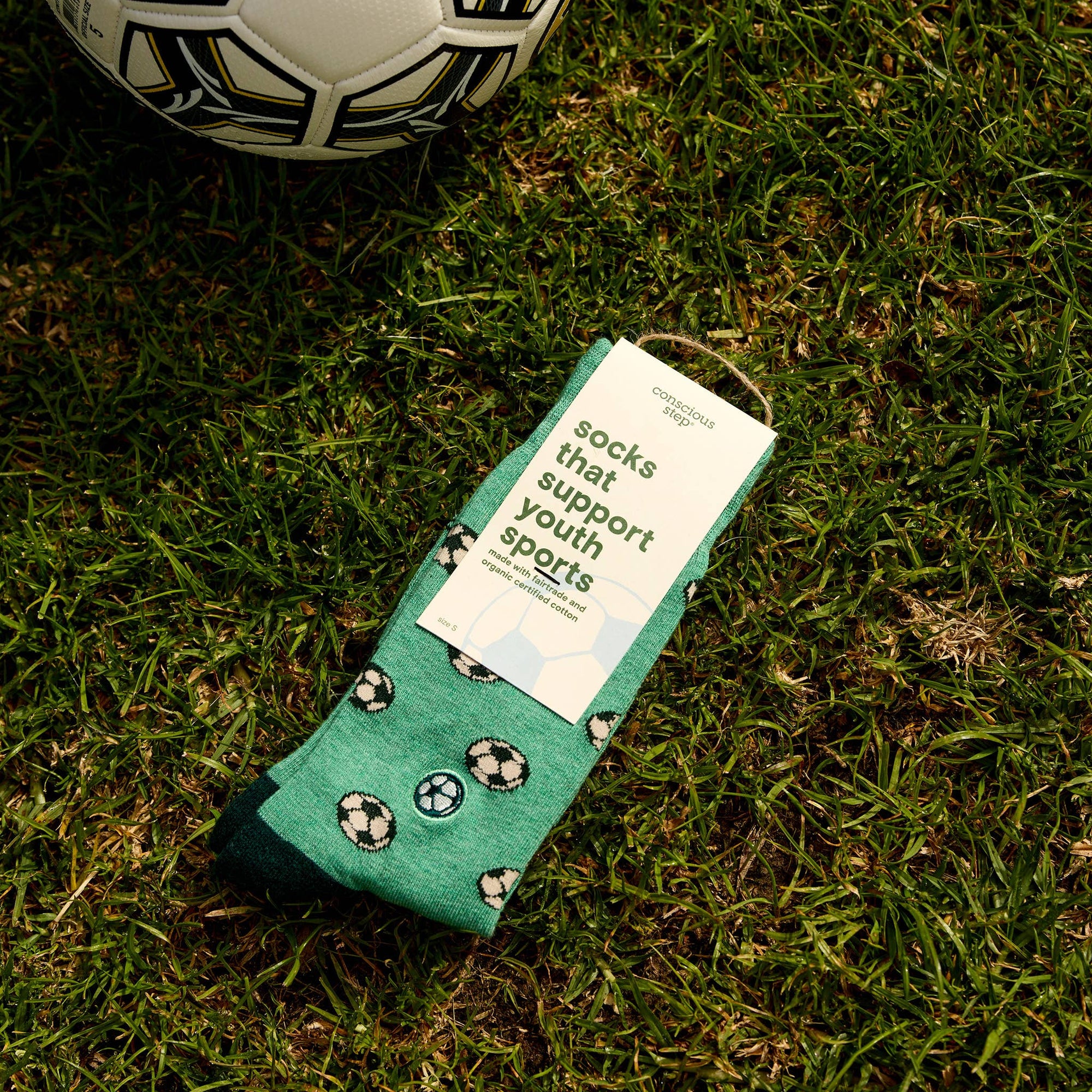 Socks that Support Youth Sports | Green Soccer Balls