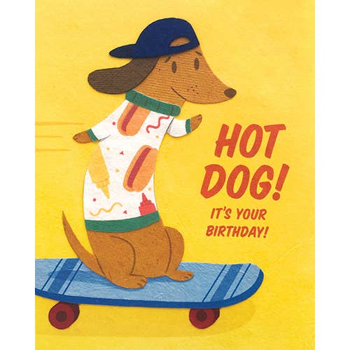 Hot Dog Birthday Card