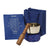 Blue Brass Singing Bowl with Bag and Pillow