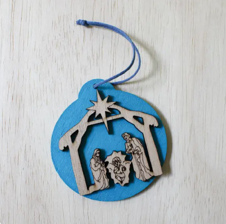 Laser-Cut Nativity Ornament