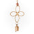 Single Quatrefoil Brass Chime