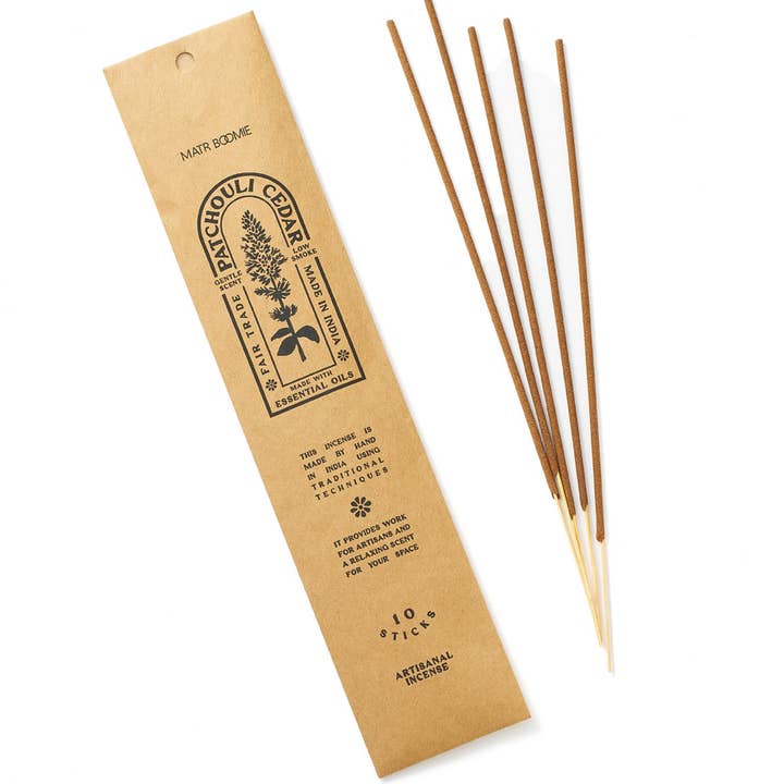 Patchouli Cedar Incense, 10 Sticks