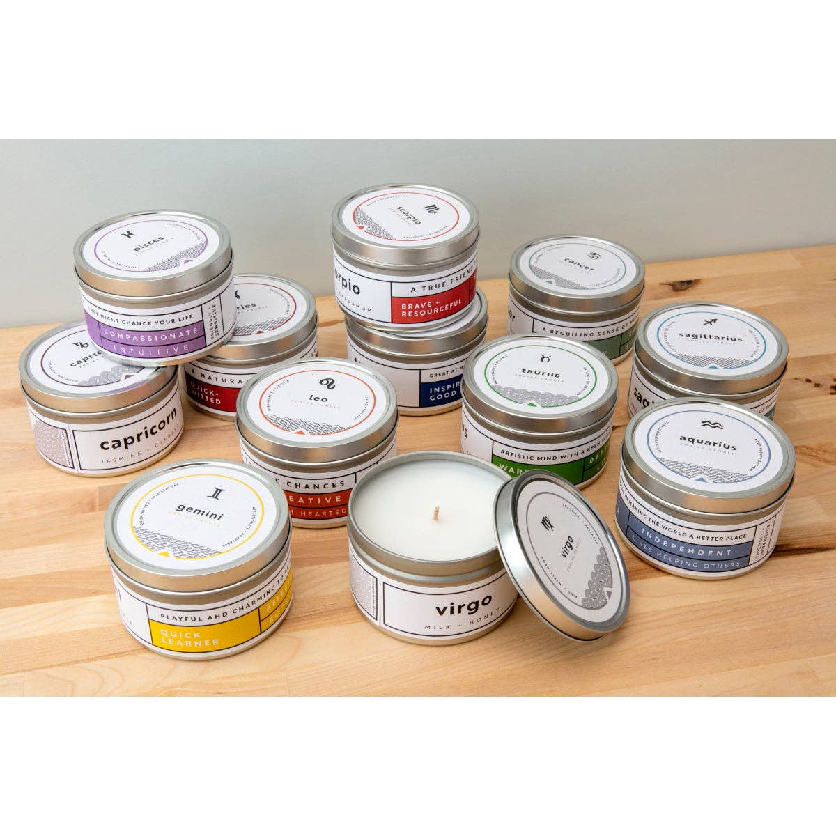 Zodiac Candle Tin