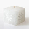 White/White Taper Candle - Set of 2