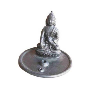 Clay Buddha Incense Burner