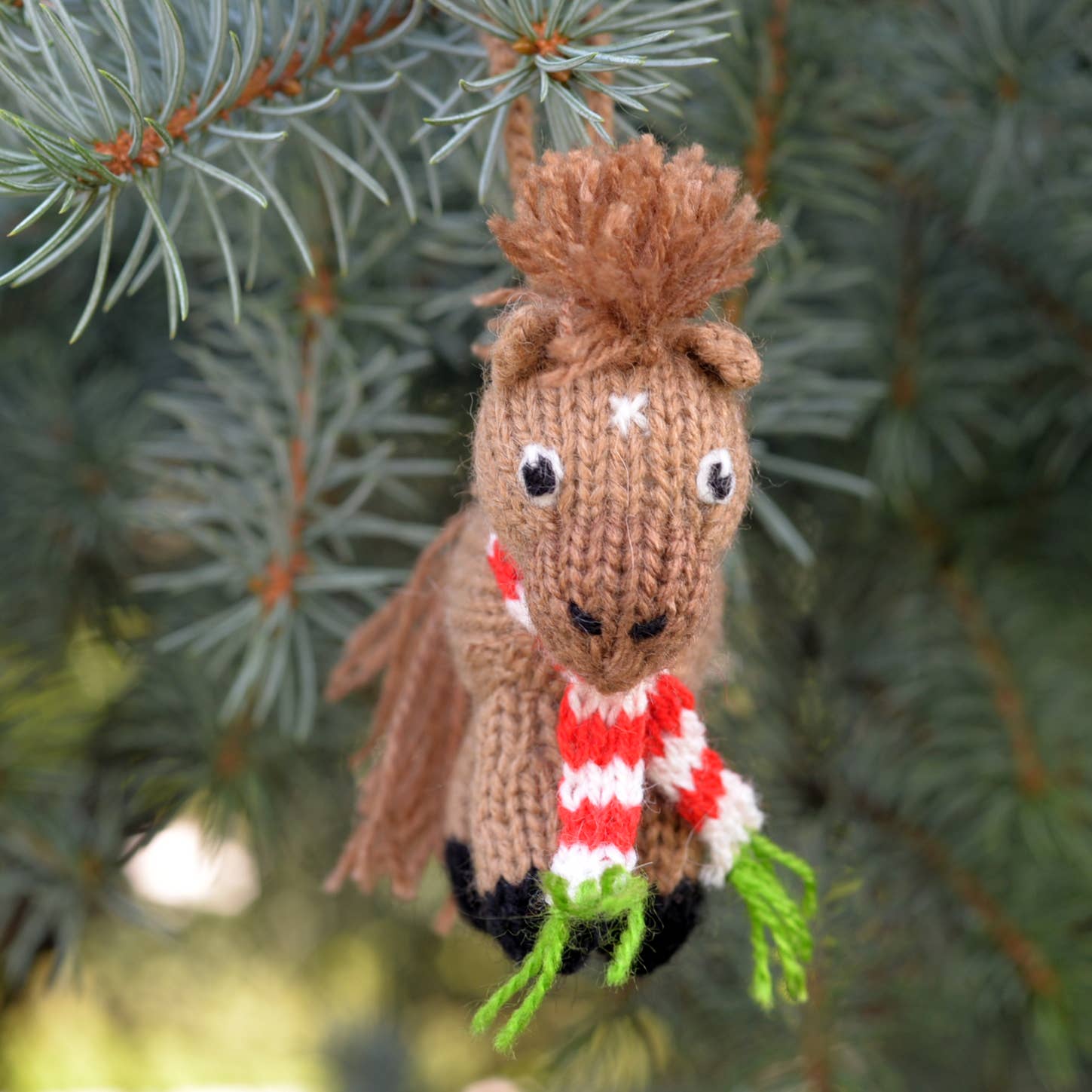 Handmade Horse Knit Ornament - Fair Trade