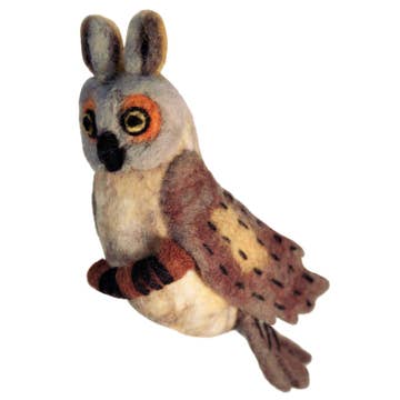Great Horned Owl Felt Ornament