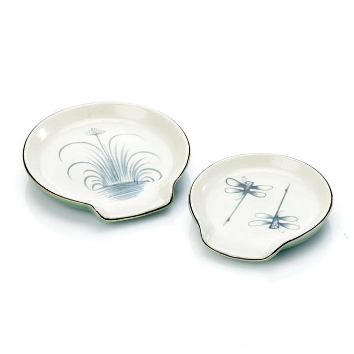 Dragonfly Ceramic Spoon Rest, Small