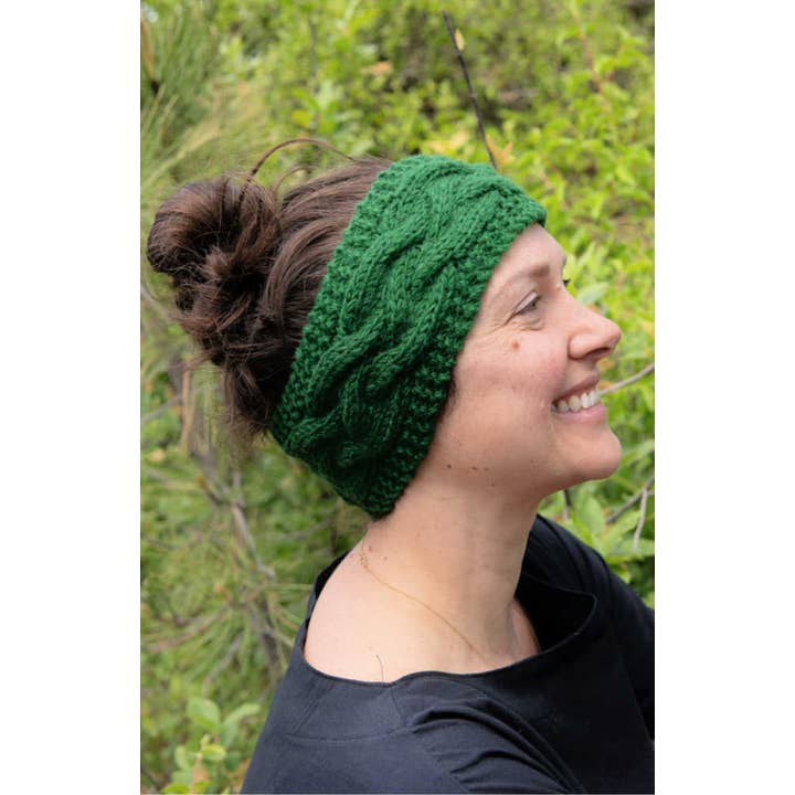 Cable Knit Wool Earwarmer - Assorted