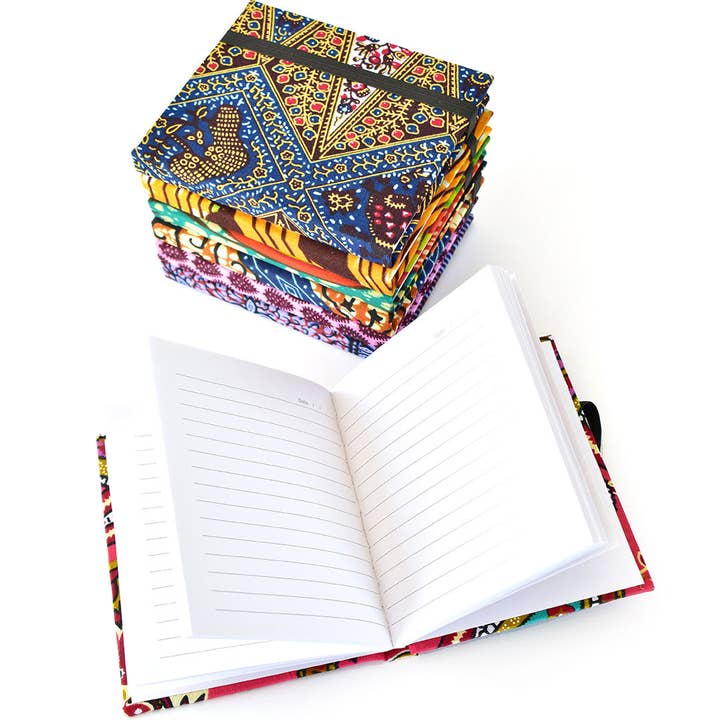 Ankara Cloth Lined Journal - Assorted