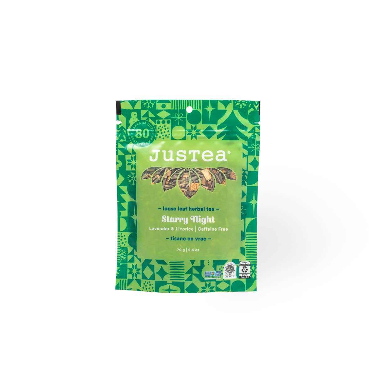 Starry Night Stand-up Pouch - Organic, Fair Trade, Herbal Tea